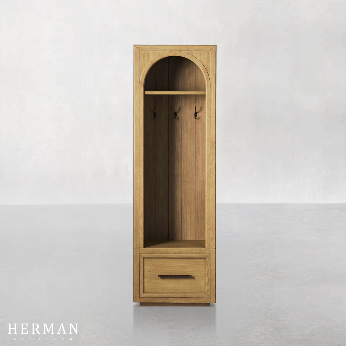 Hattie Single Entryway Cabinet in Oak 25"W
