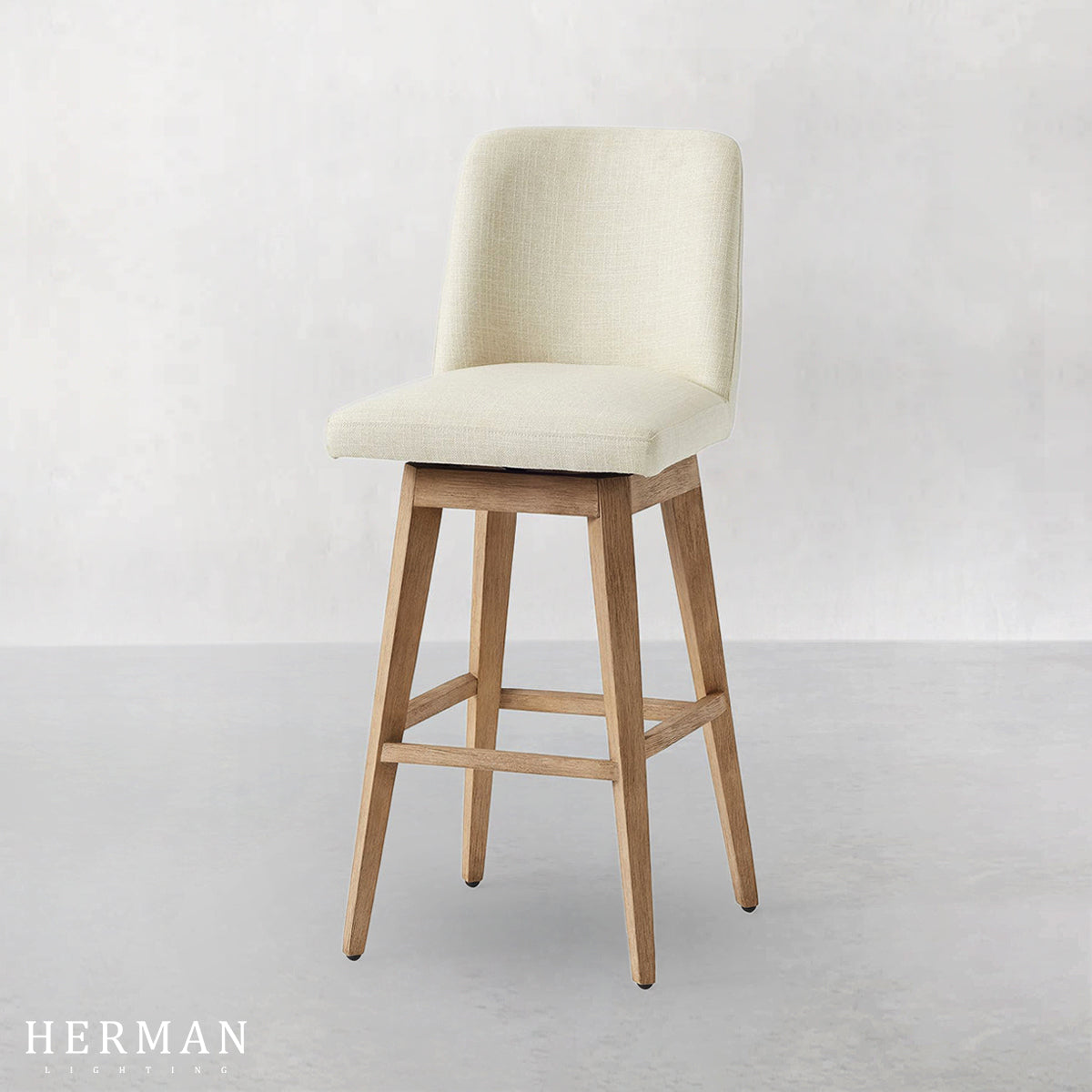 Layton Upholstered Swivel Stool