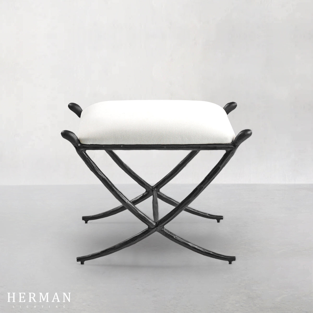 Thaddeus Horn Fabric Base Stool