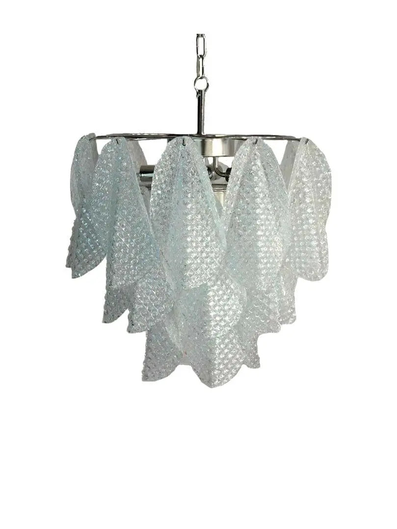 Murano Chandelier – 23 Rondini – Granigliar – Transparent