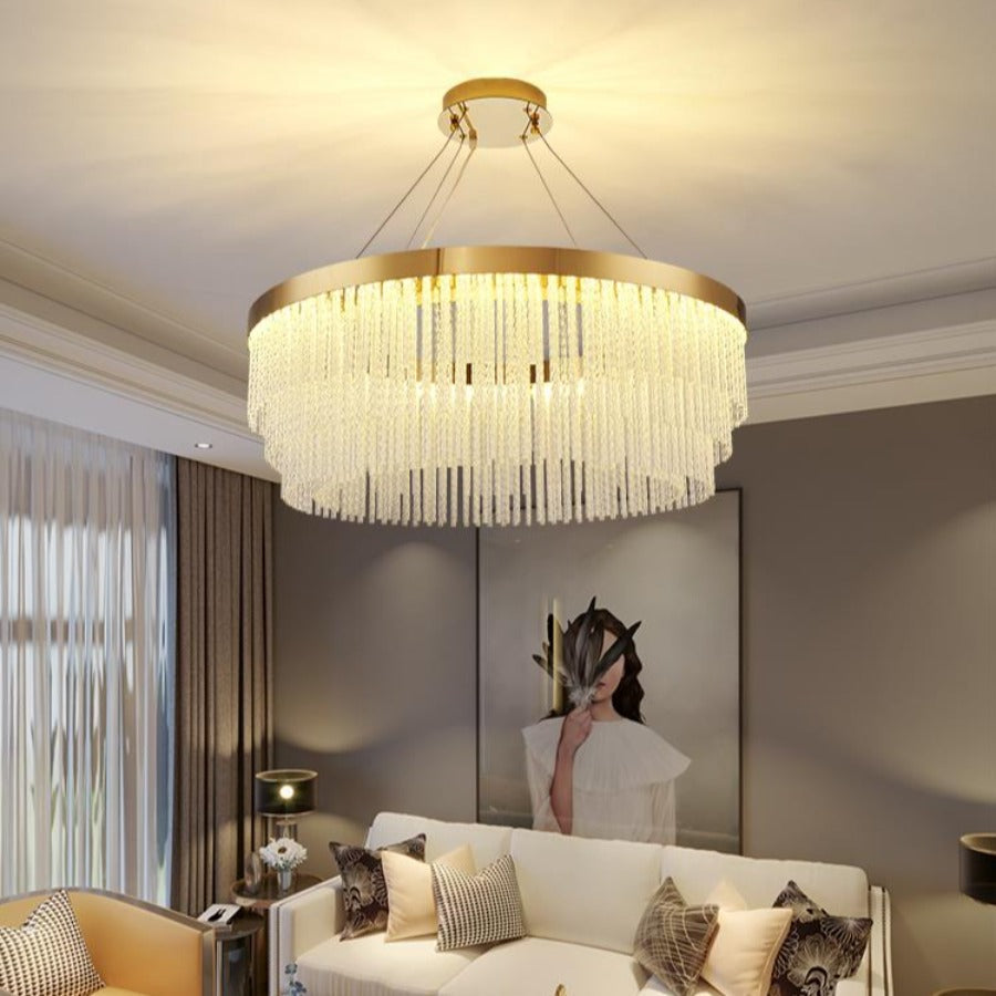 Iver Glass Modern Chandelier