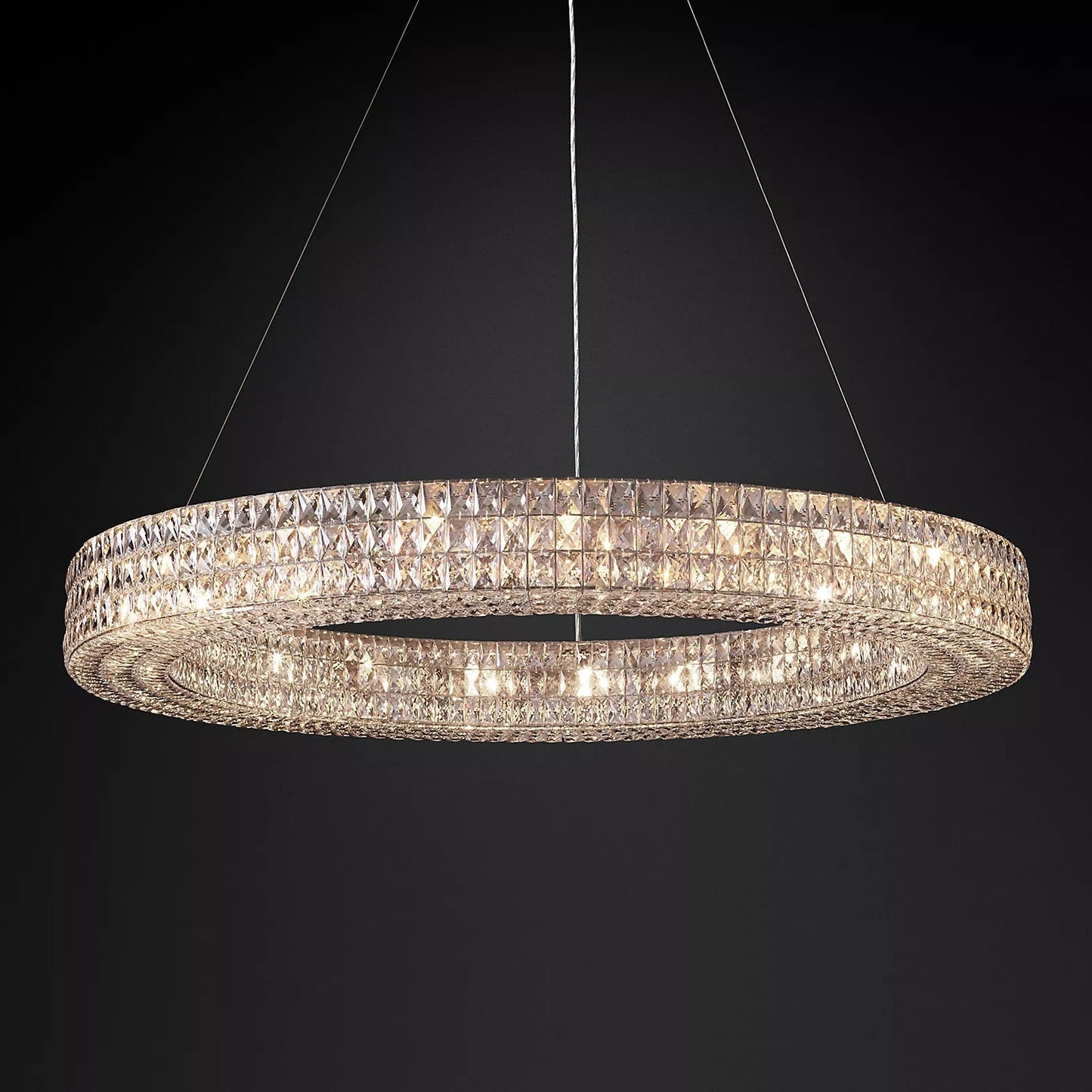 Spiridon Ring Crystal Chandelier 32" 44" 59"