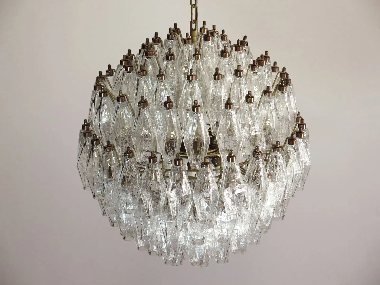 Murano Chandelier – 140 glasses – Transparent
