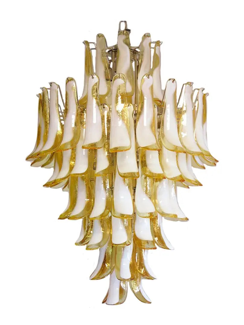 Murano Chandelier – 85 petals – Caramel