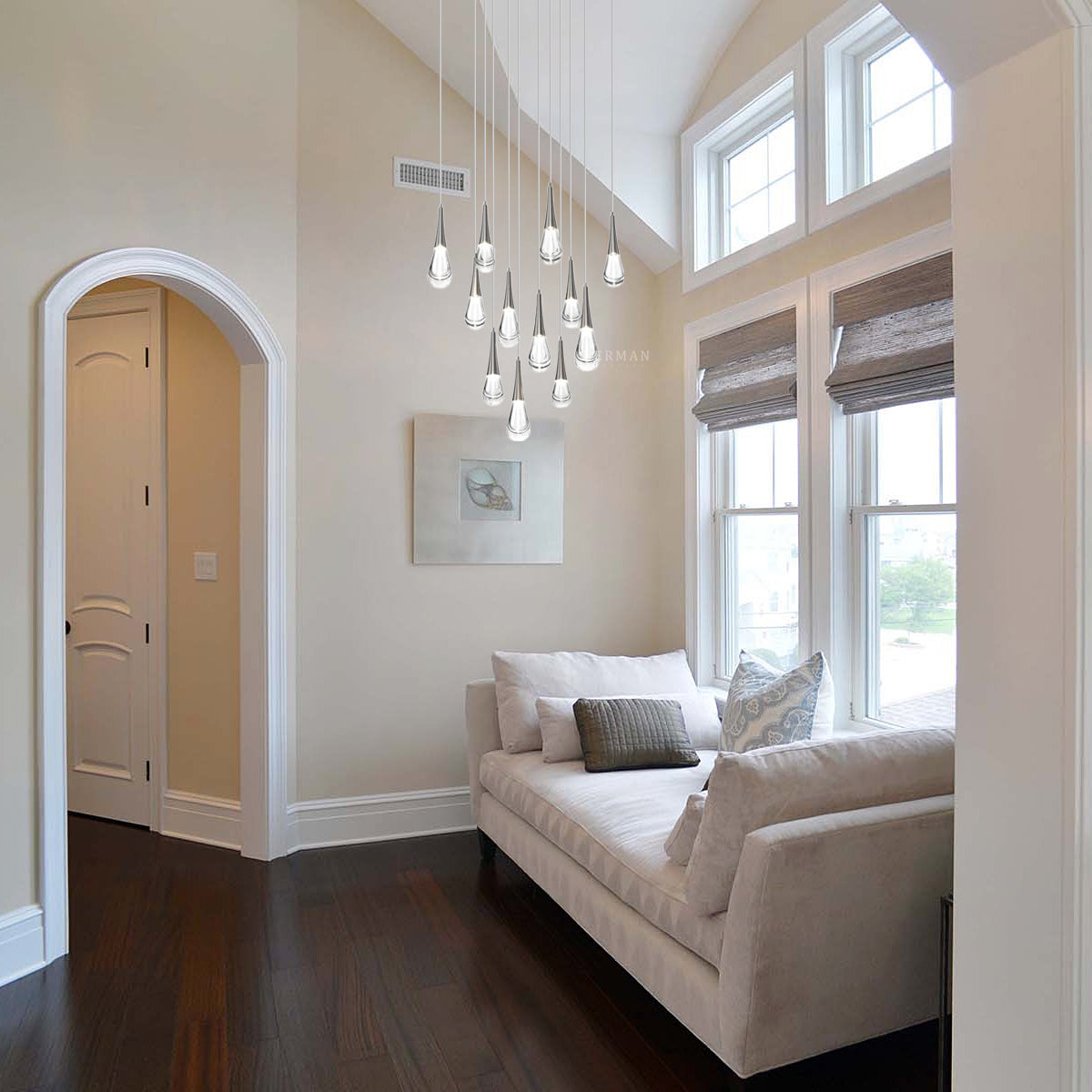 Rain 12-Light Chandelier Pendant For Living room Family room Dining Room Bedroom