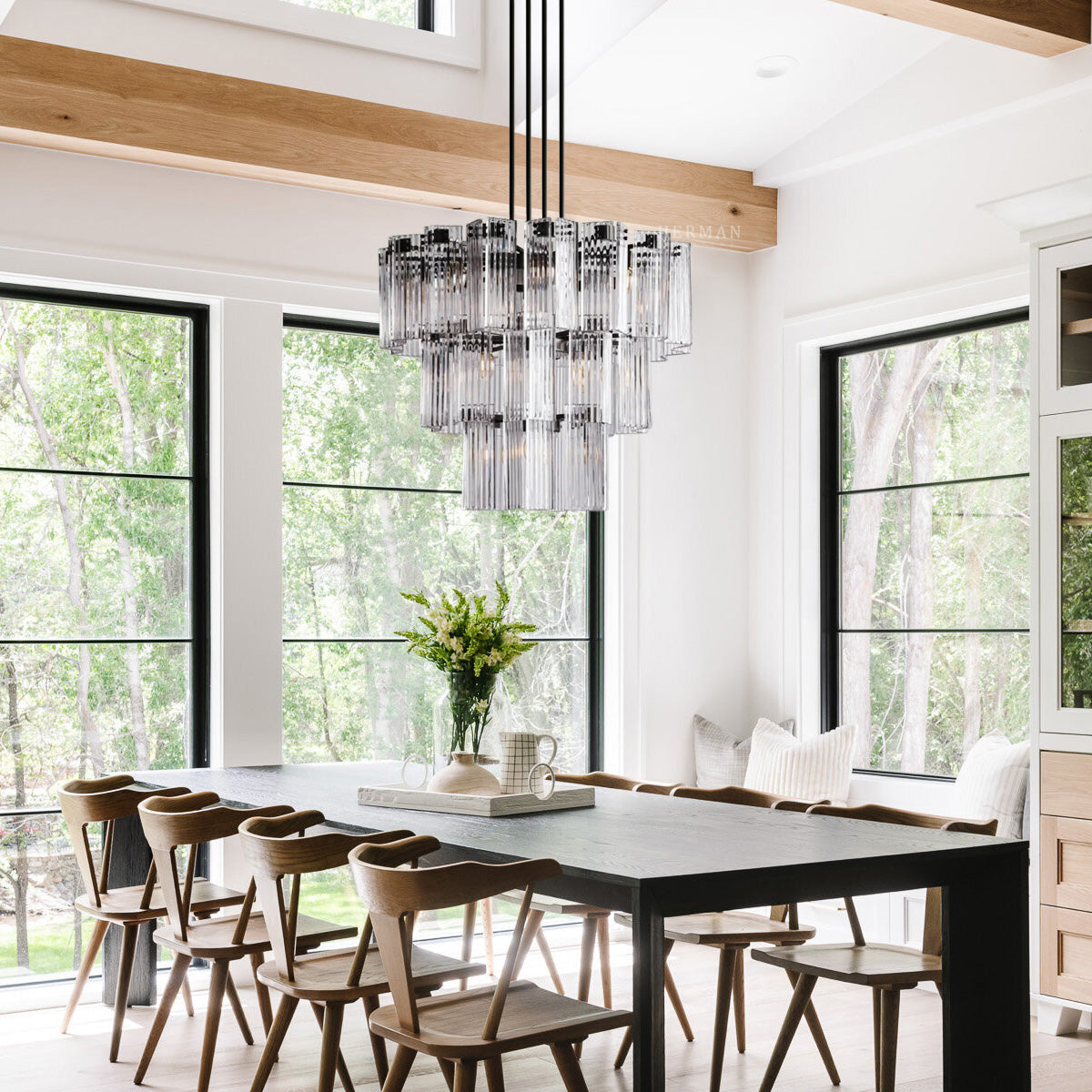 Delsie Round Chandelier 38'' 48'' 60''