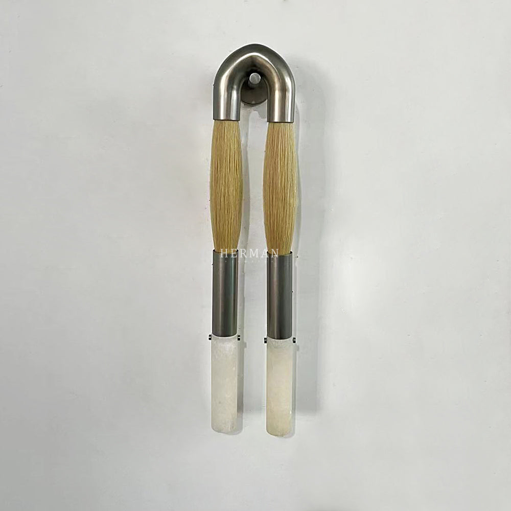 Double Head Antonia Horsehair Sconce