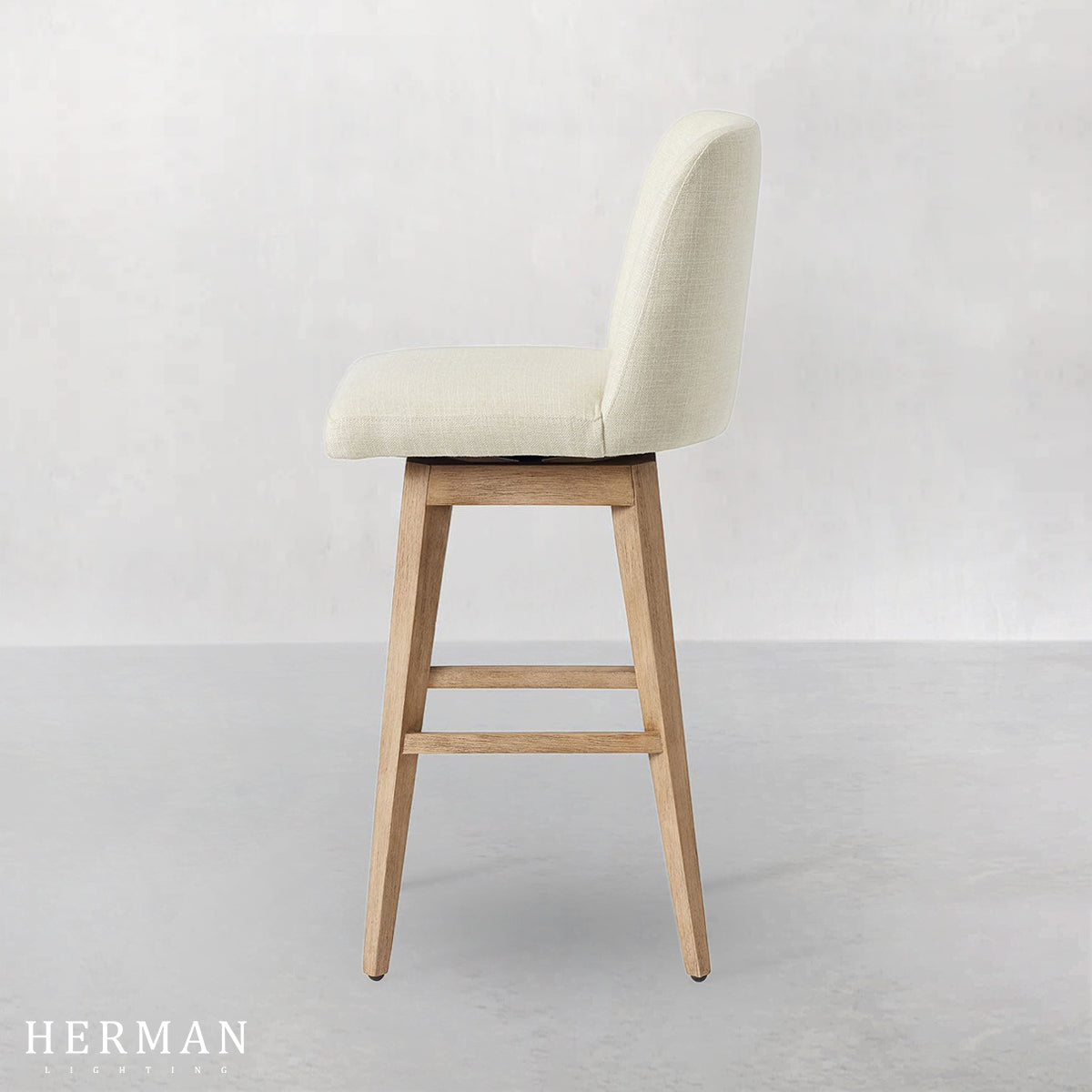 Layton Upholstered Swivel Stool