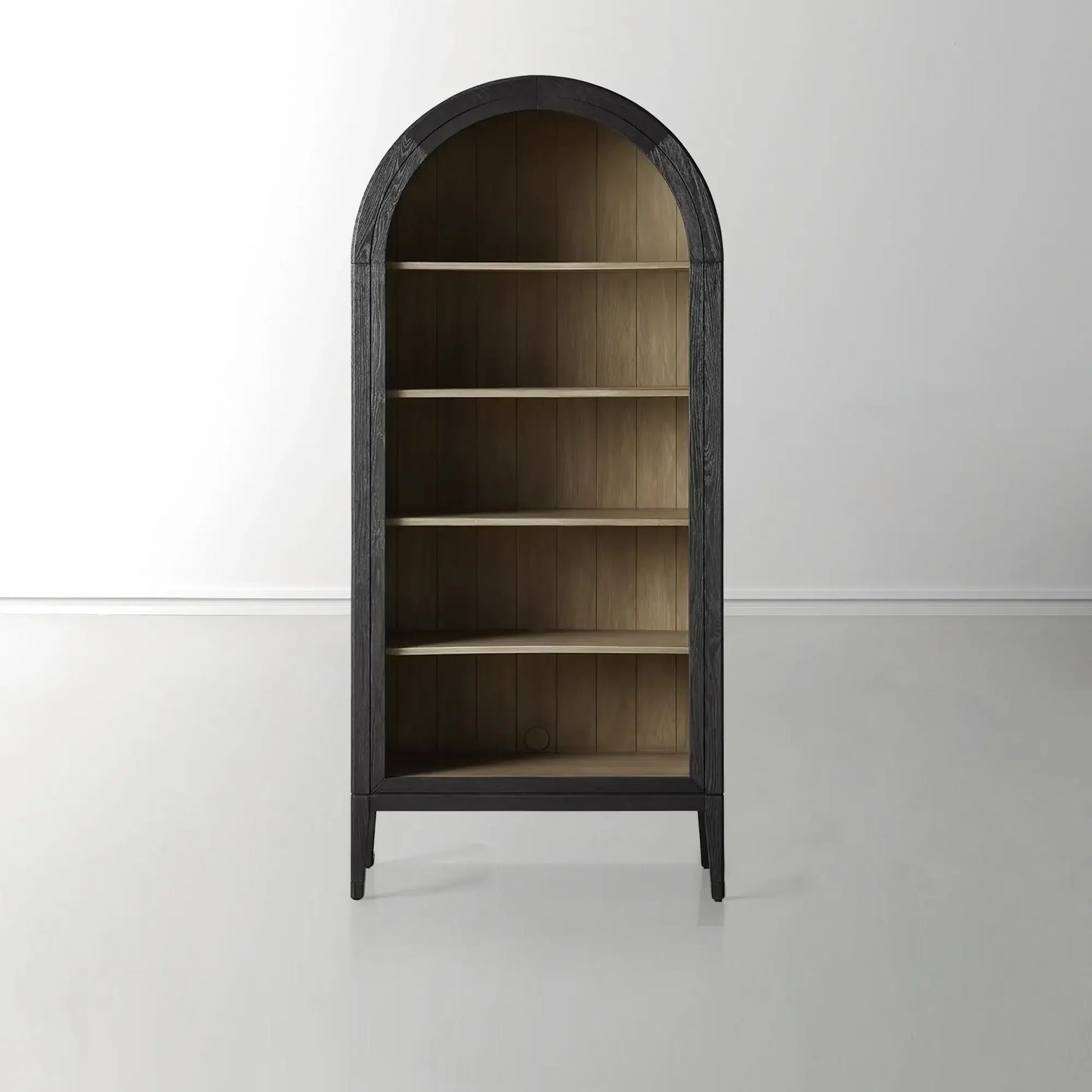 Hattie Open Bookcase in Oak 36"W 46"W