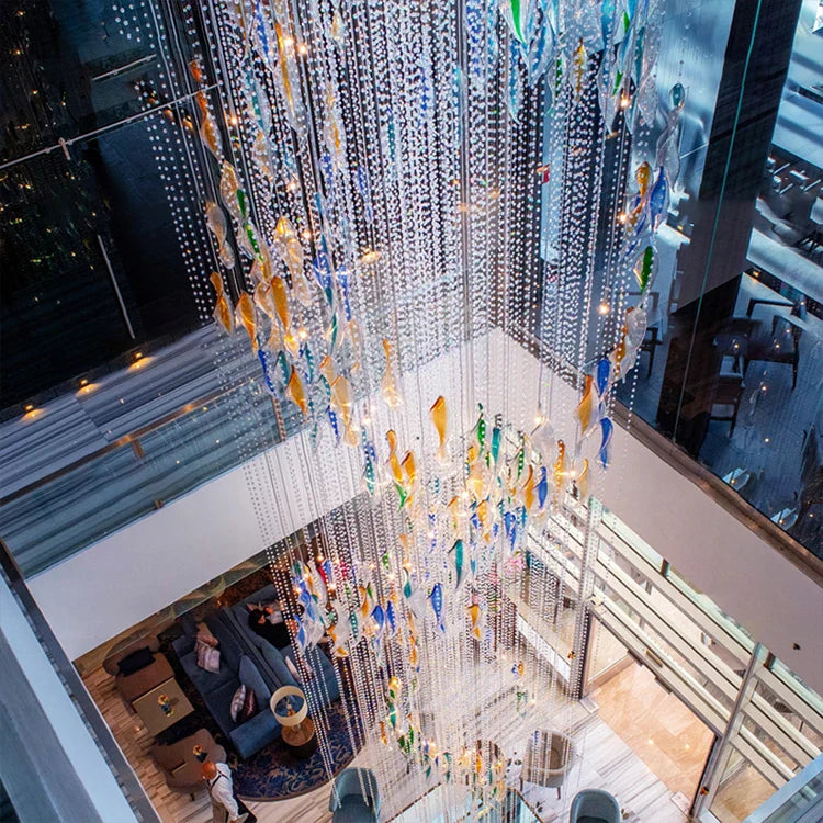 Professional Factory Decor Villa Business Center Modern Hotel Led Chandelier Light