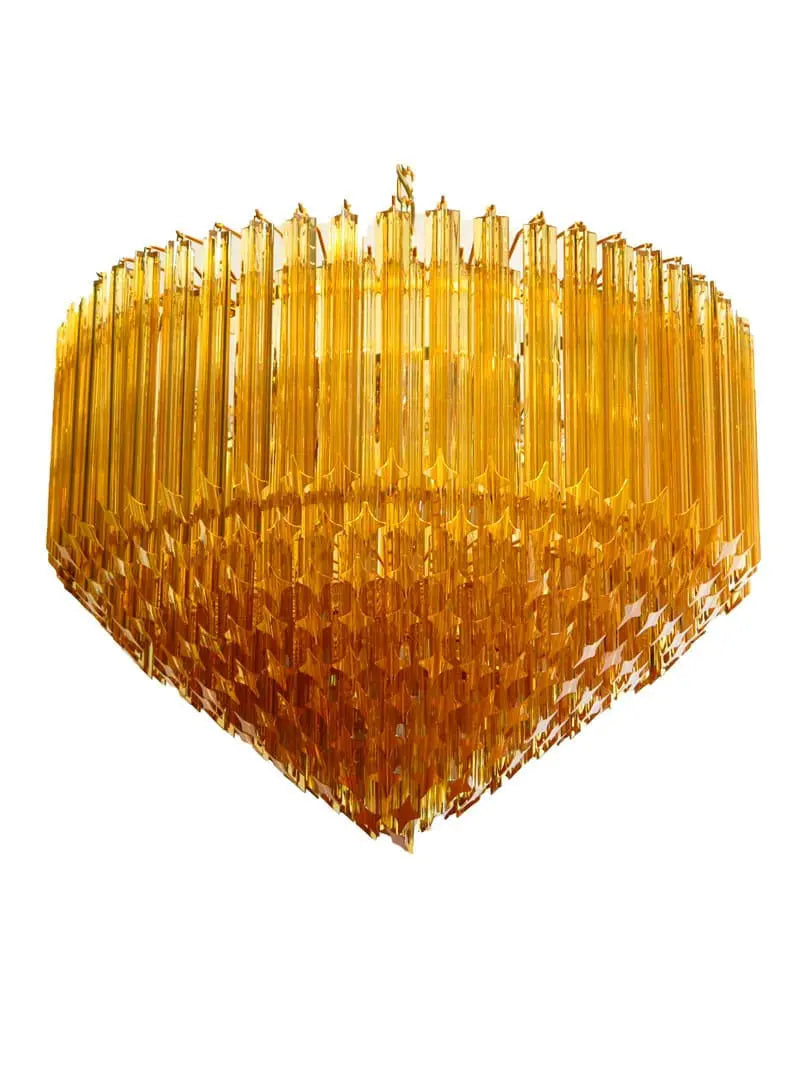 Murano Chandelier – 265 prisms – Amber