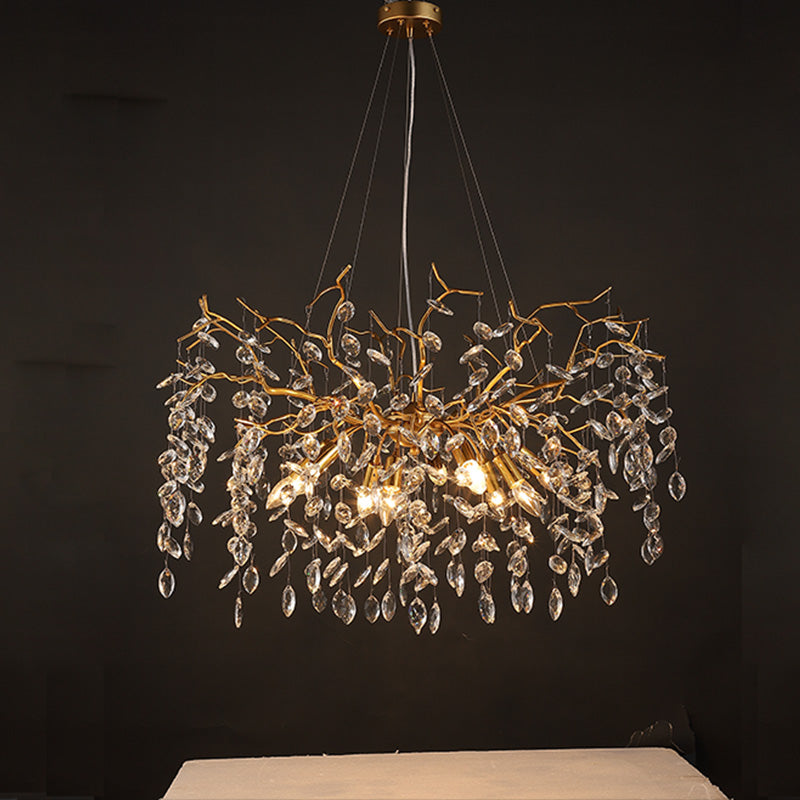 Luxury Branch Ceiling Chandelier for Dining Room 31.5" D