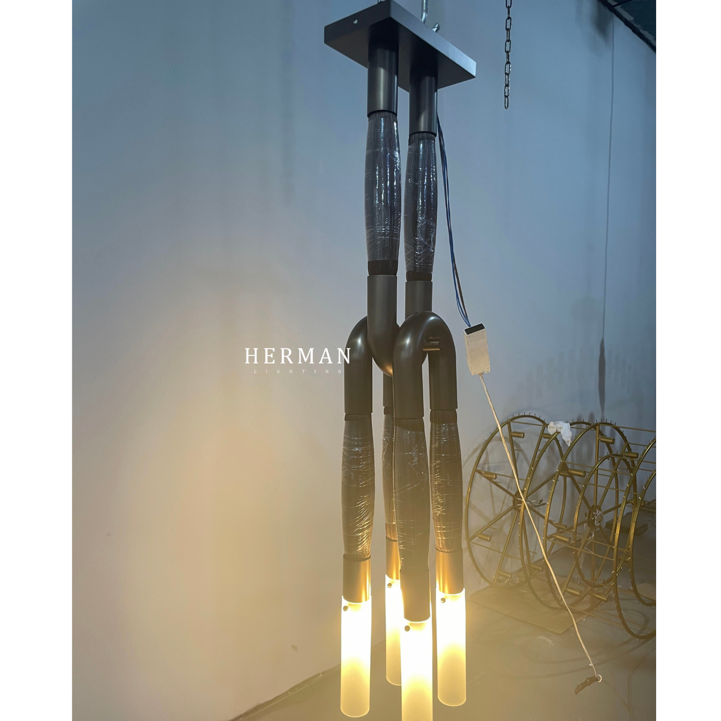 Heritage Horsehair 4-Light Pendant