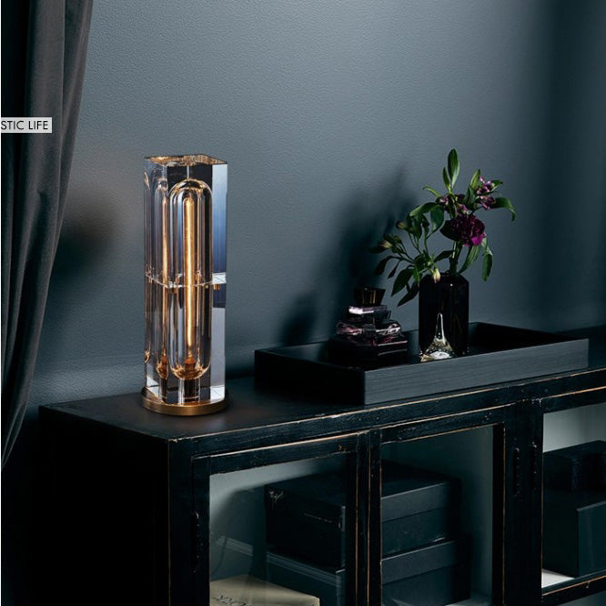 Rectangular Crystal Table Lamp