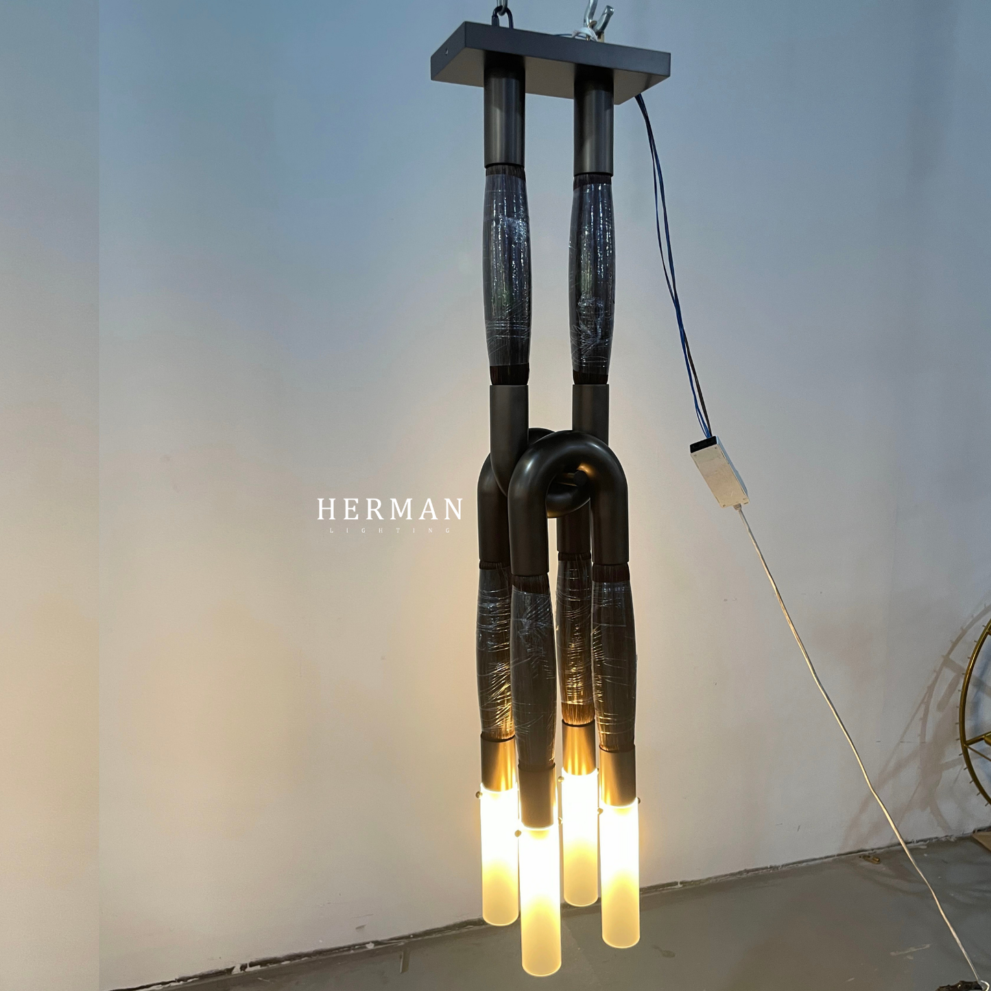Heritage Horsehair 4-Light Pendant