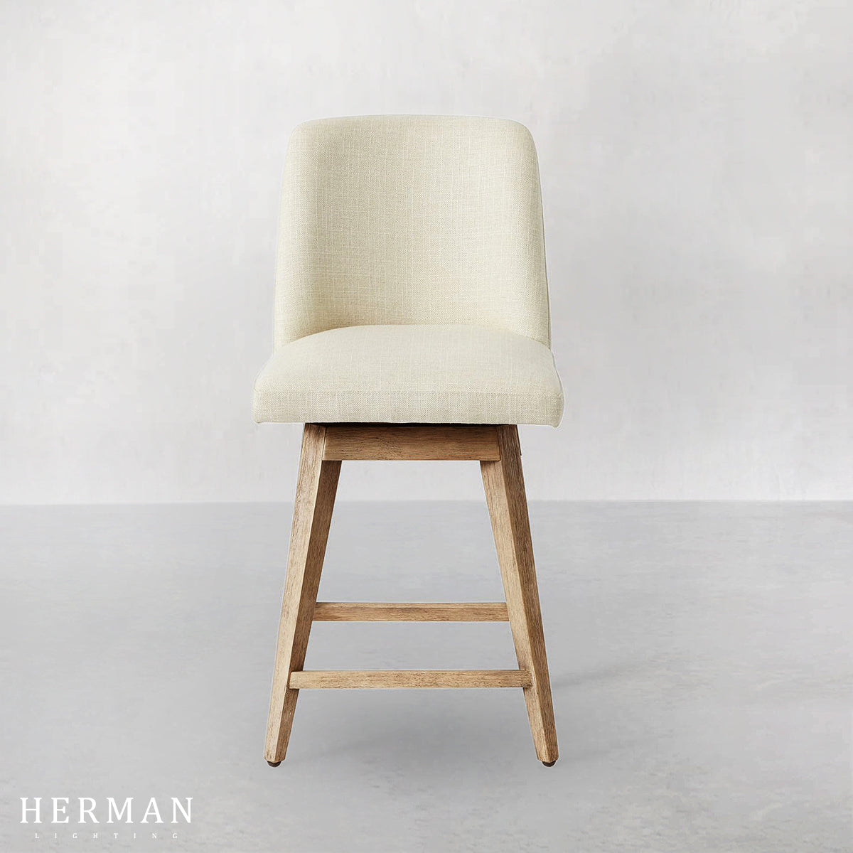 Layton Upholstered Swivel Stool