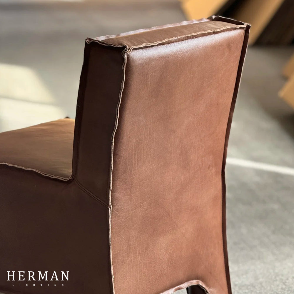 Playful Leather Dining Chair