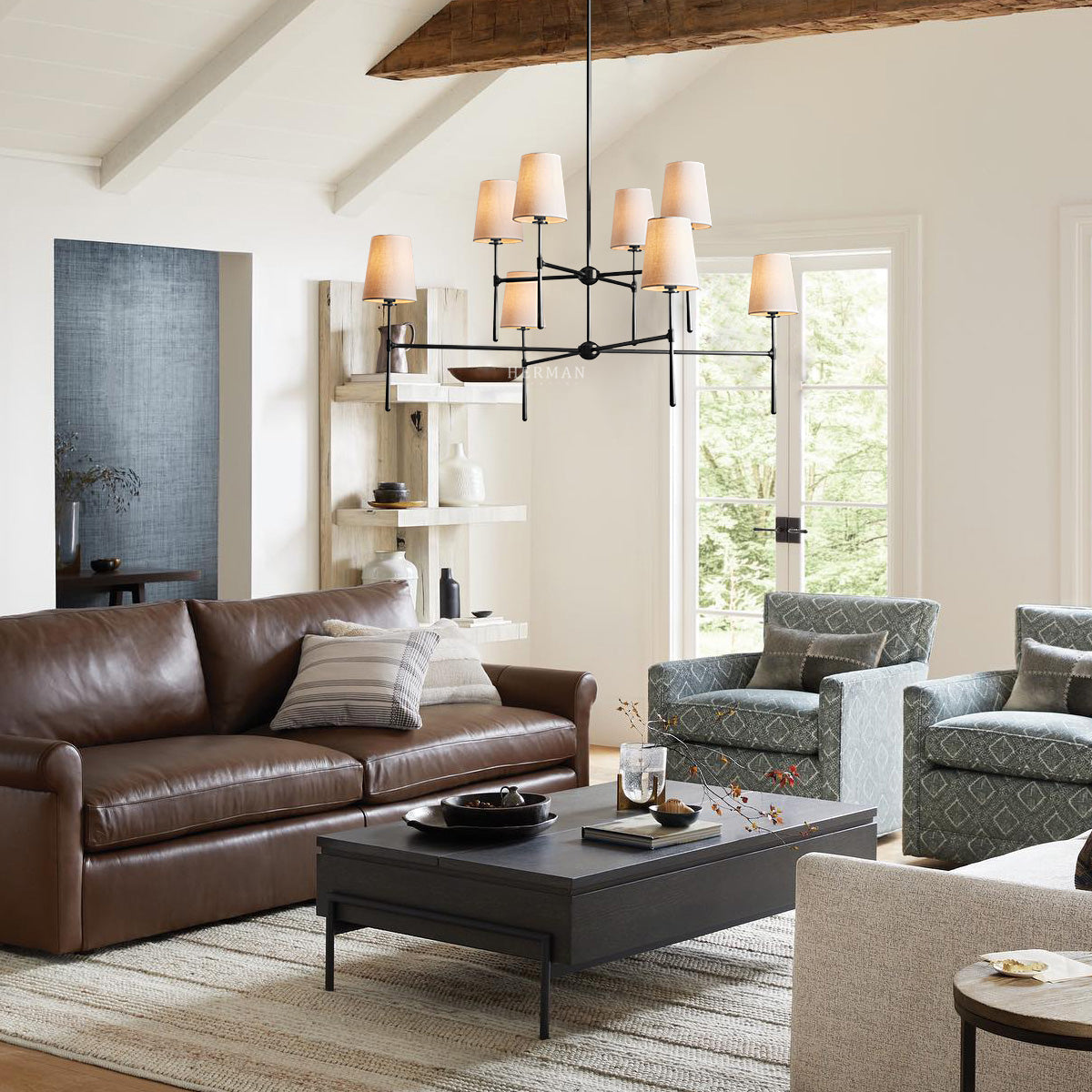 Rhodes 2-Tier Round Chandelier