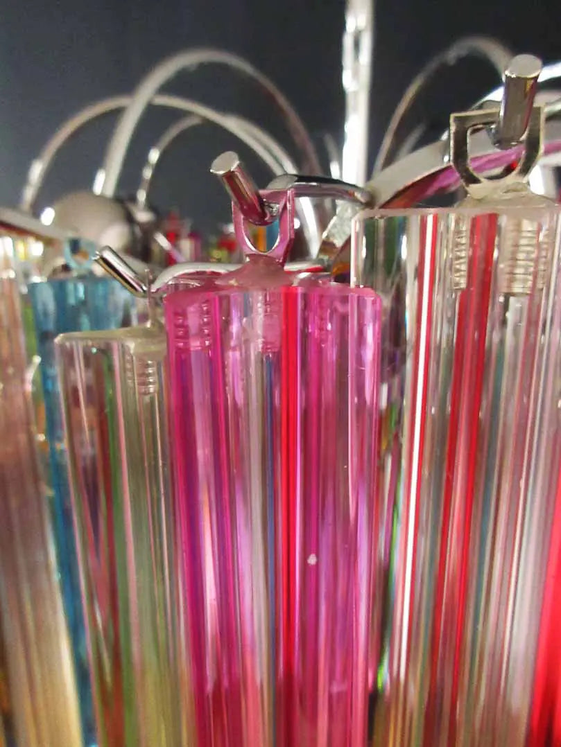 Murano Chandelier – 200 prisms – Multicolored