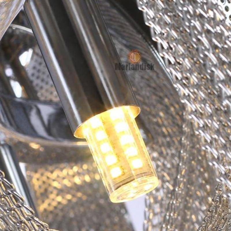 Cadena Aluminum Chain Tassel Chandelier