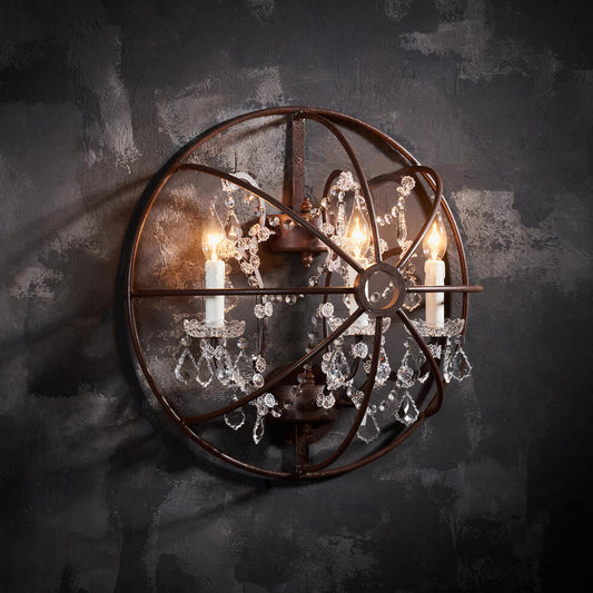 Gyro Crystal Sconce