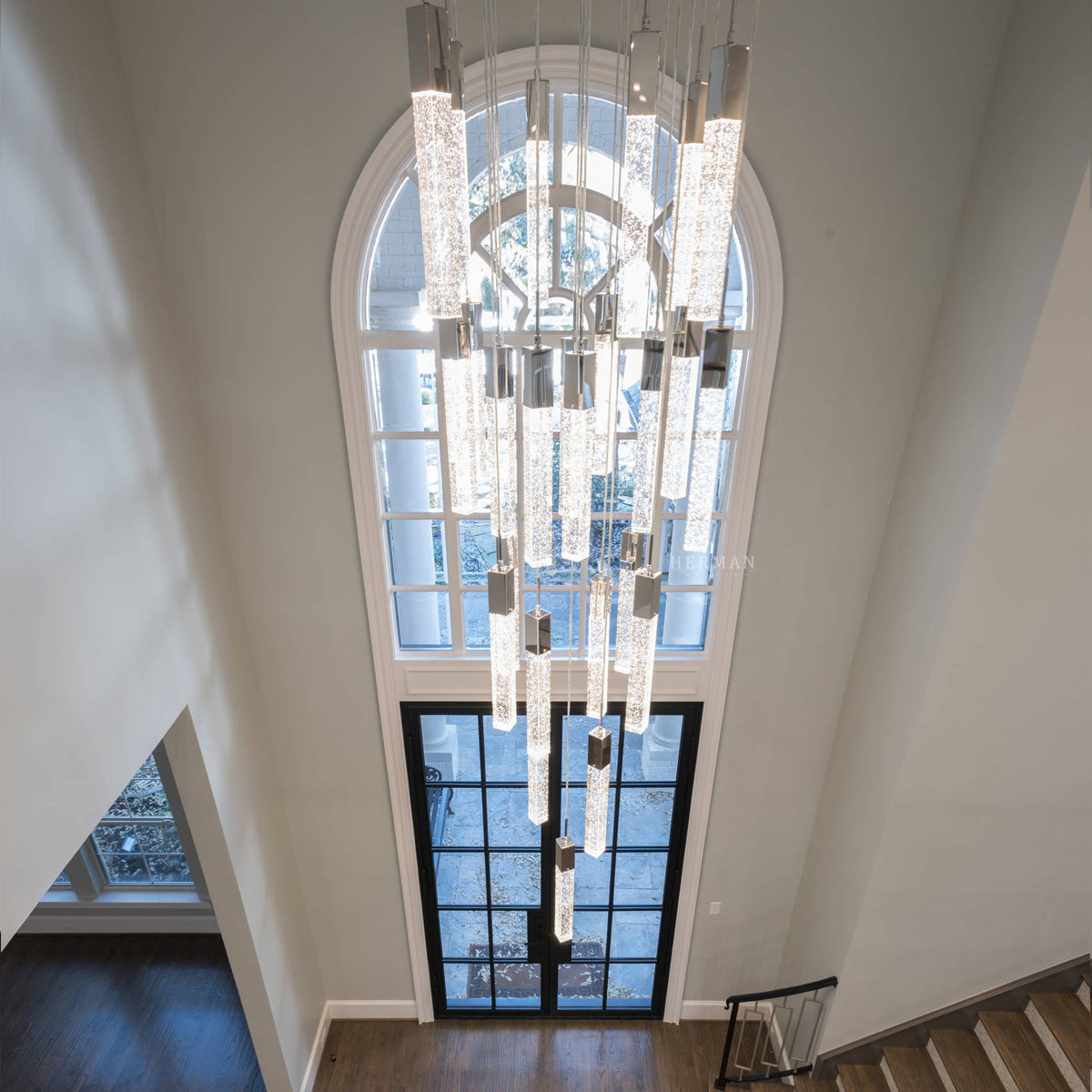 Sparkling Night Chandelier Vertical // XL  25  Light