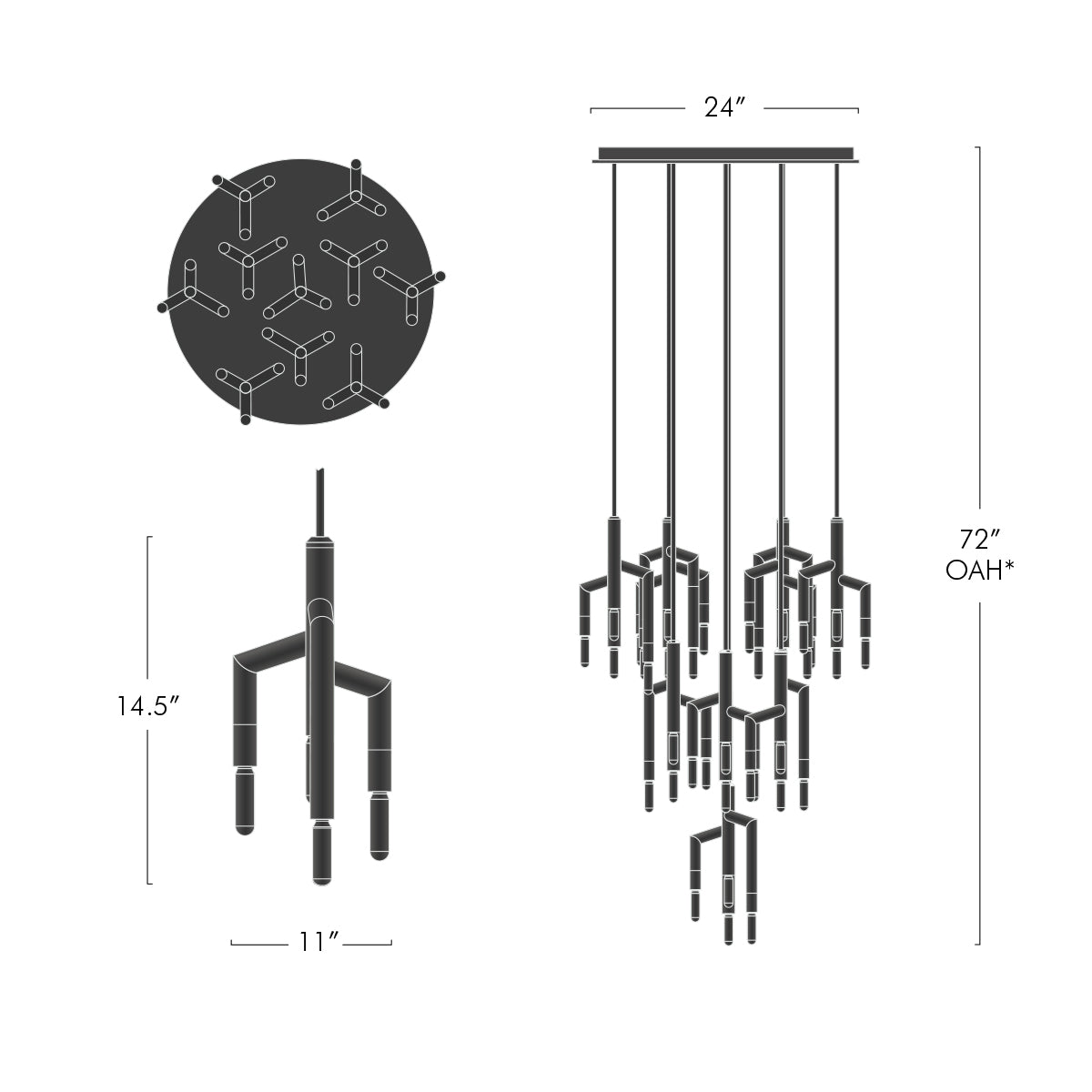 Ranti 10 Light Circular Chandelier
