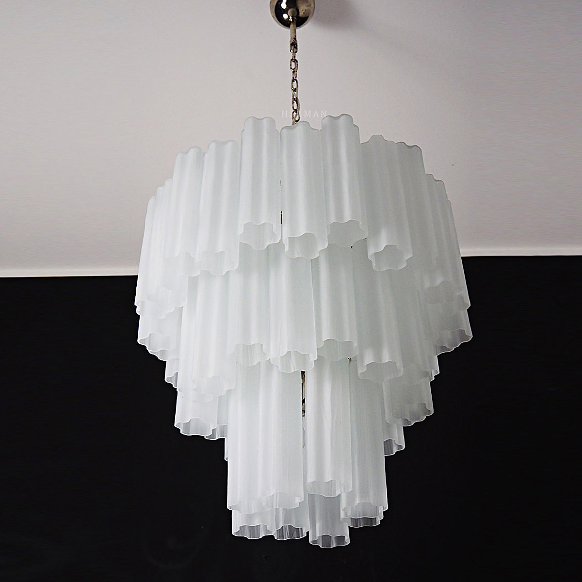 Murano Chandelier – 48 tubes – matte white