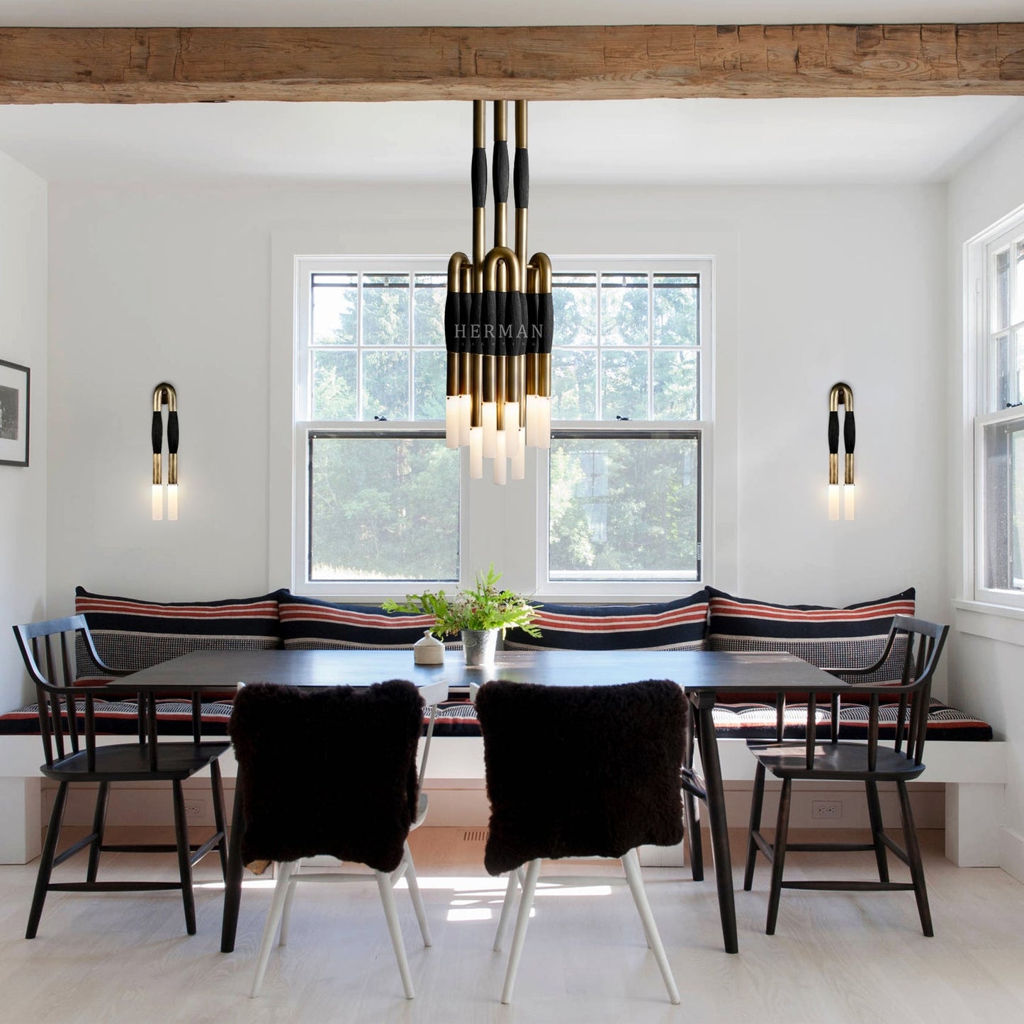 Heritage Horsehair 9-Light Pendant