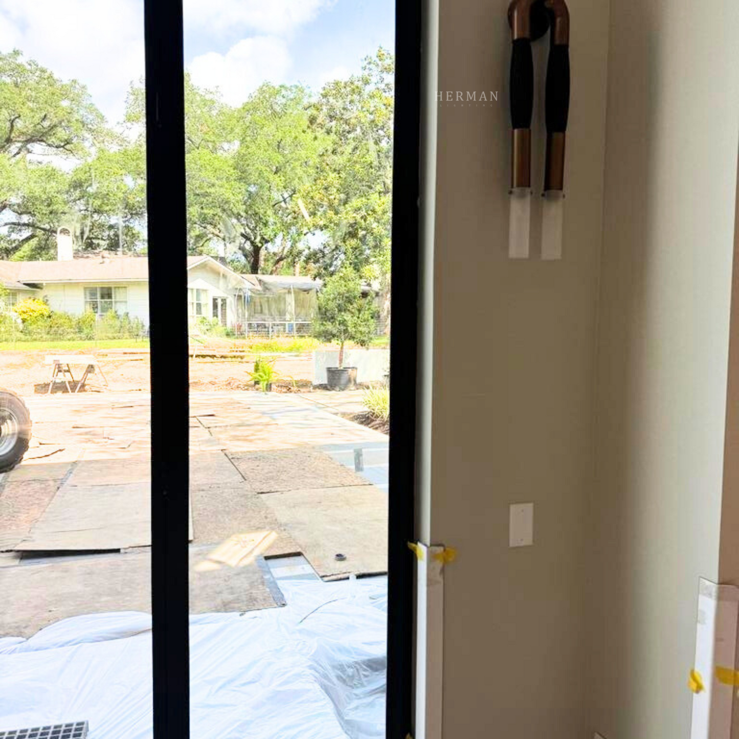 Double Head Antonia Horsehair Sconce