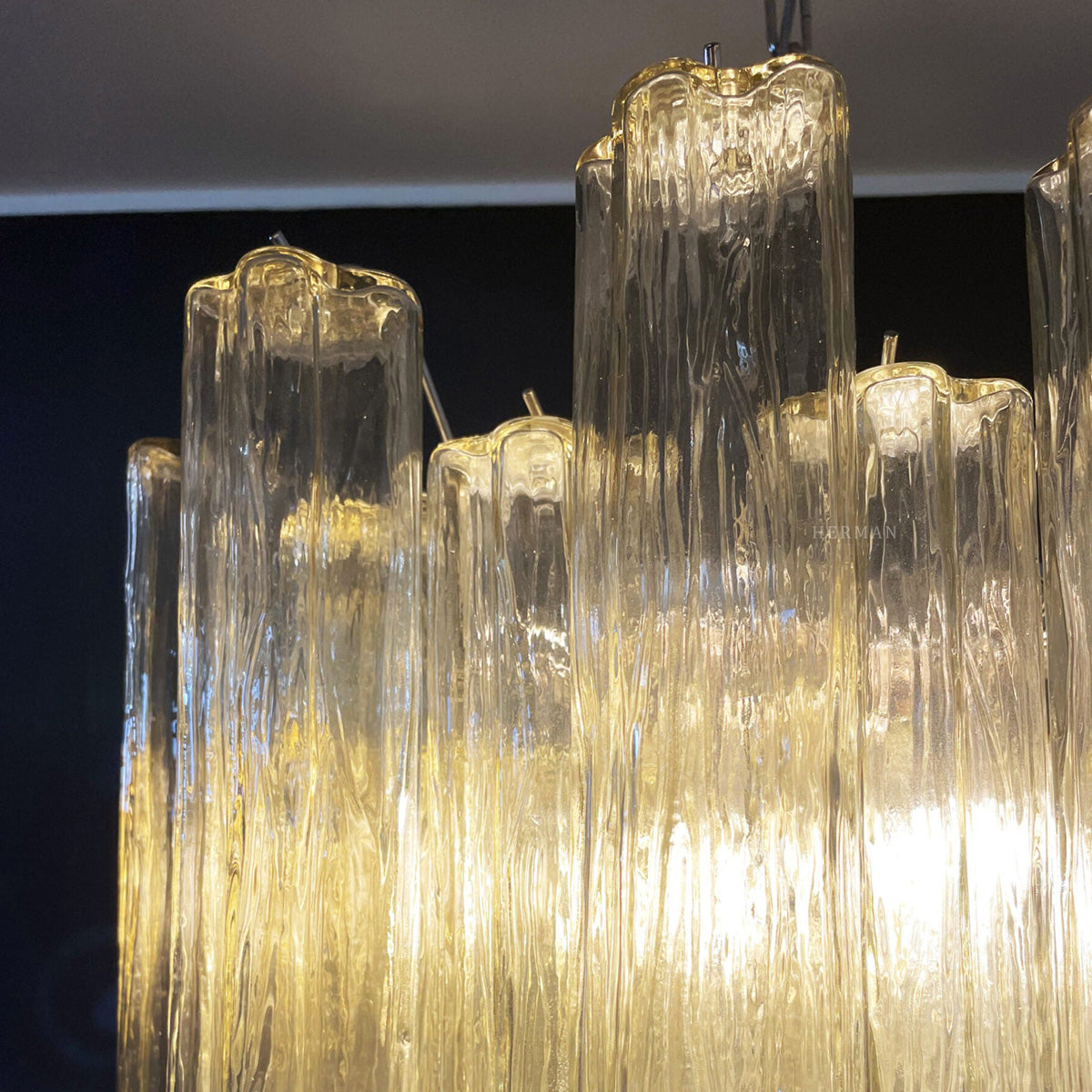 Murano Chandelier – 36 tubes – Yellow