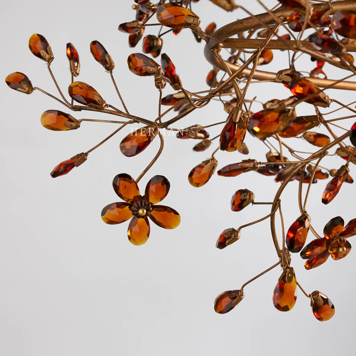 Fiore Colored Oval Chandelier 62" 74"