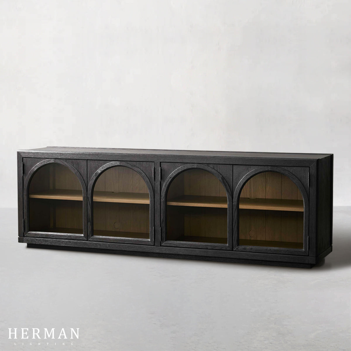 Hattie Media Console in Oak 80"W