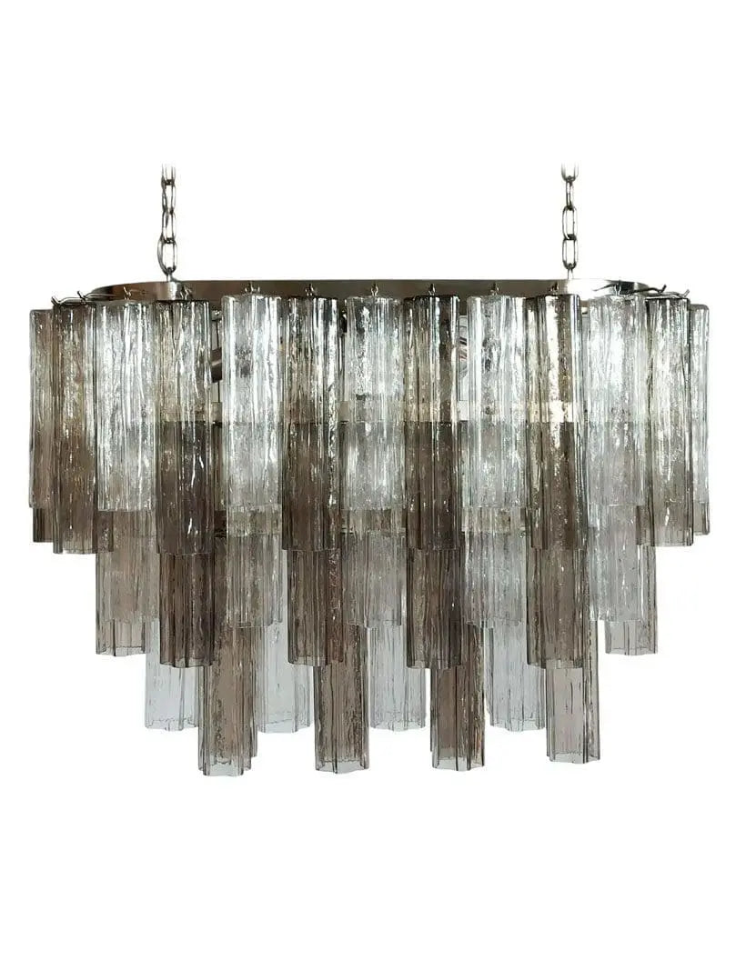 Murano Chandelier – 62 Tubes – Smoked/Transparent