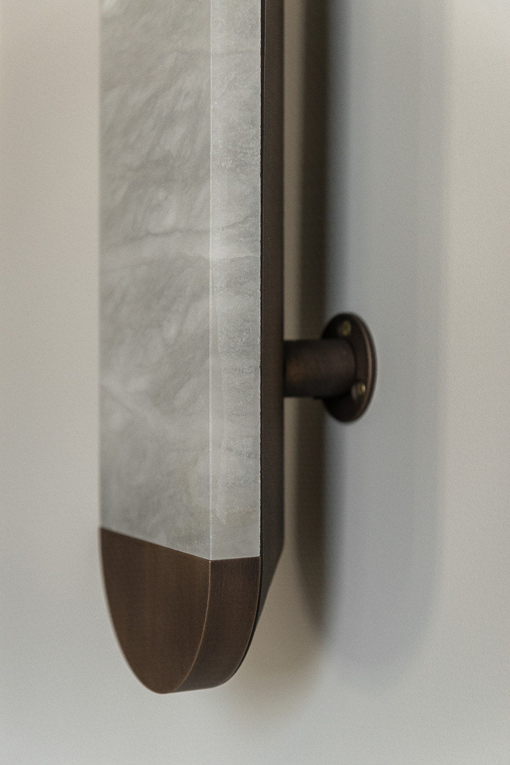 Ghost alabaster wall sconce