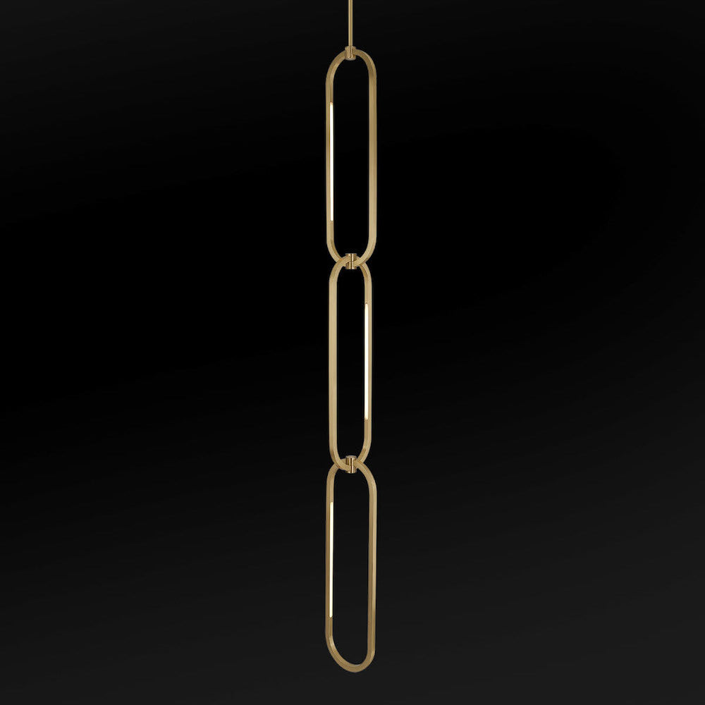 Oval single chanin pendant