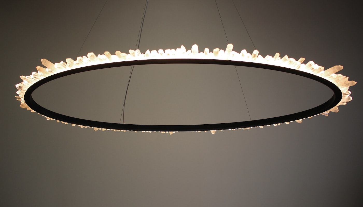 Ring Quartz Chandelier