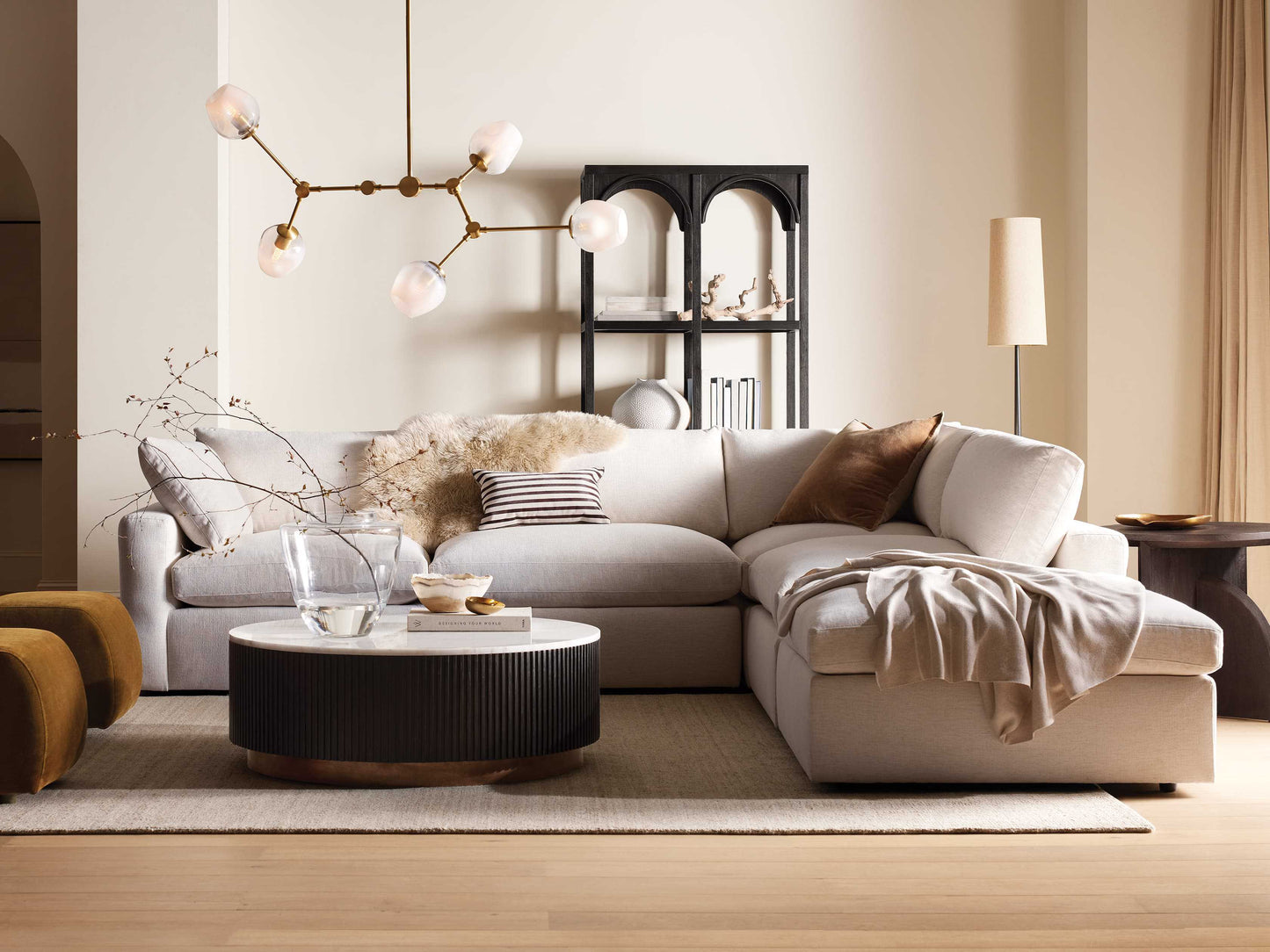 Noella Brass Chandelier 52''