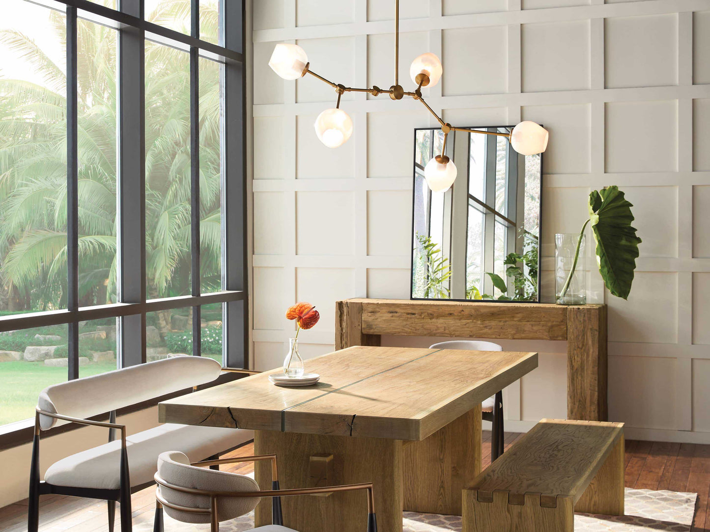 Noella Brass Chandelier 52''