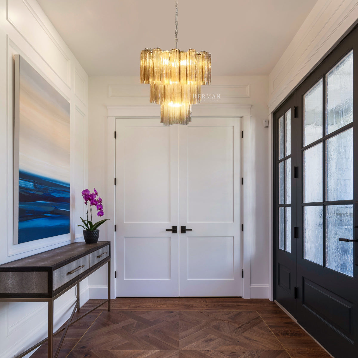 Murano Chandelier – 48 tubes – Smoked