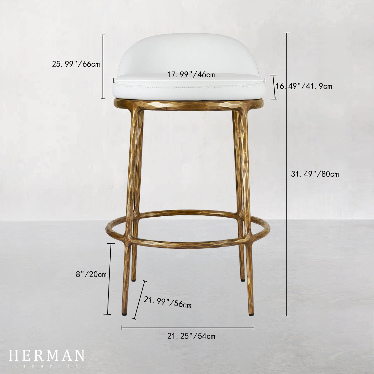 Thaddeus Bar Swivel Counter Stool