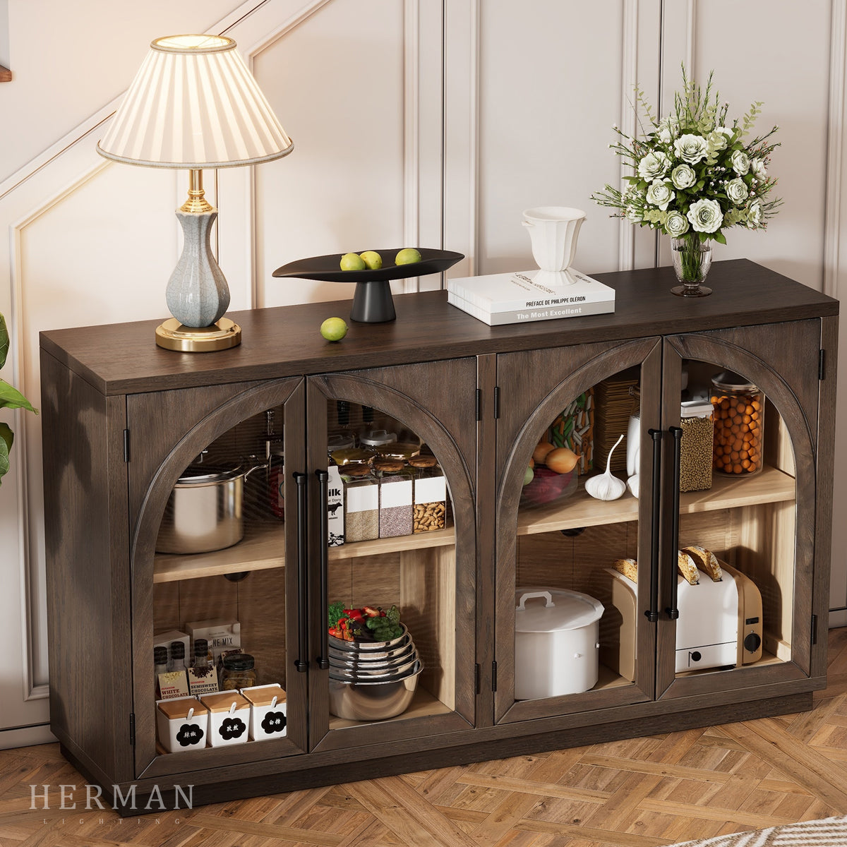 Hattie Sideboard in Oak 70"W 90"W