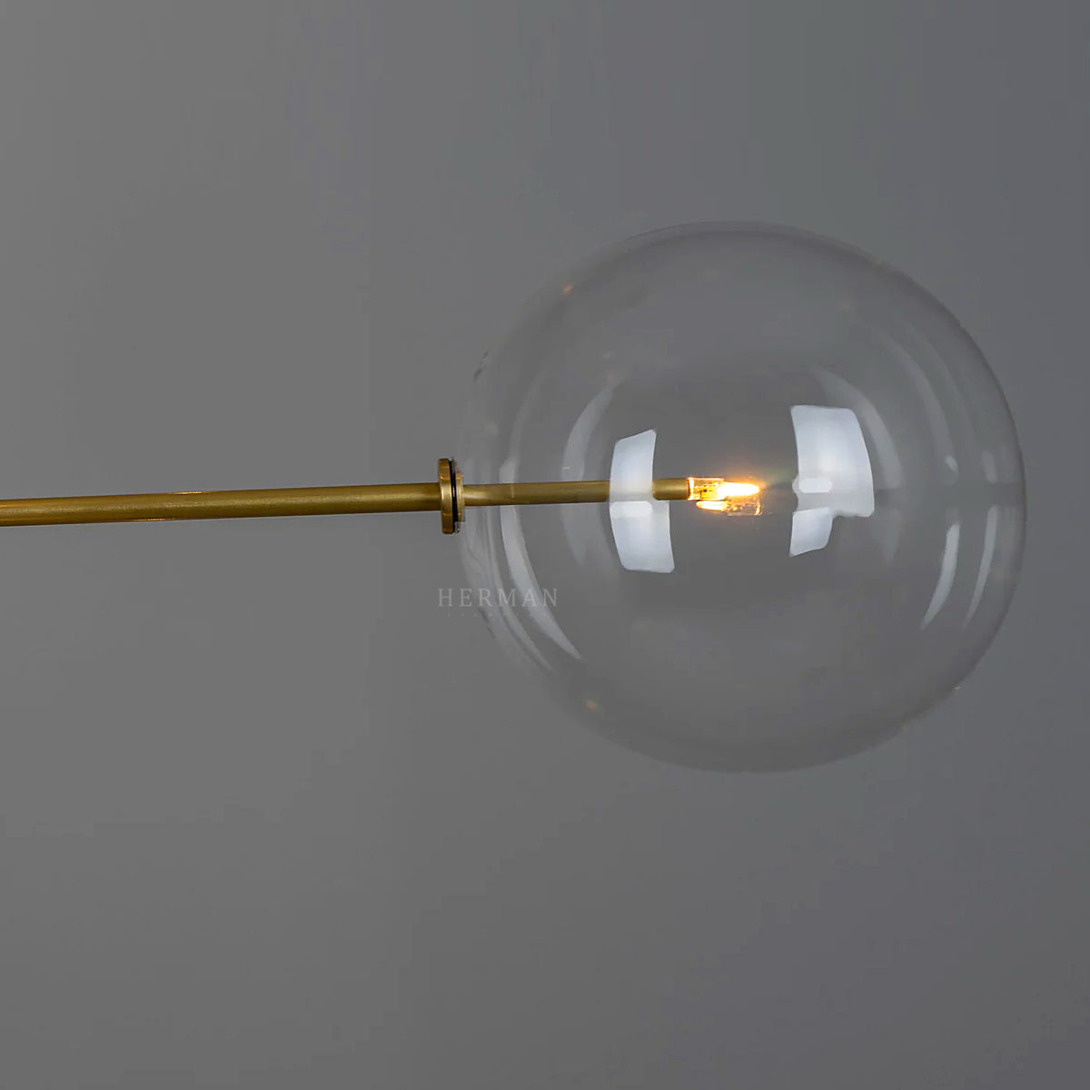 RD15 12-Light Modern Brass Chandelier - Schwung