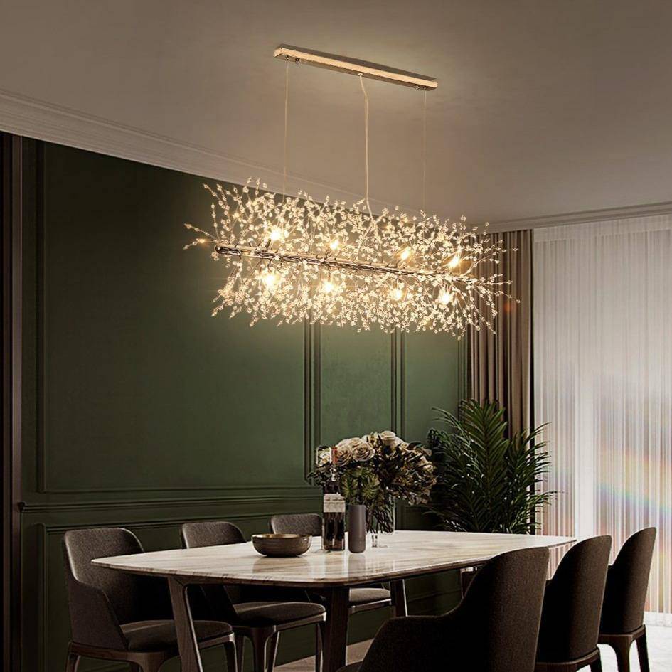 El Sol Kitchen Island Lighting Fixture, Chrome