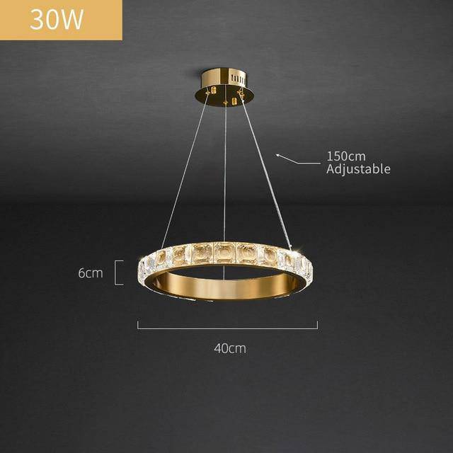 Enna Crystal Ring Chandelier