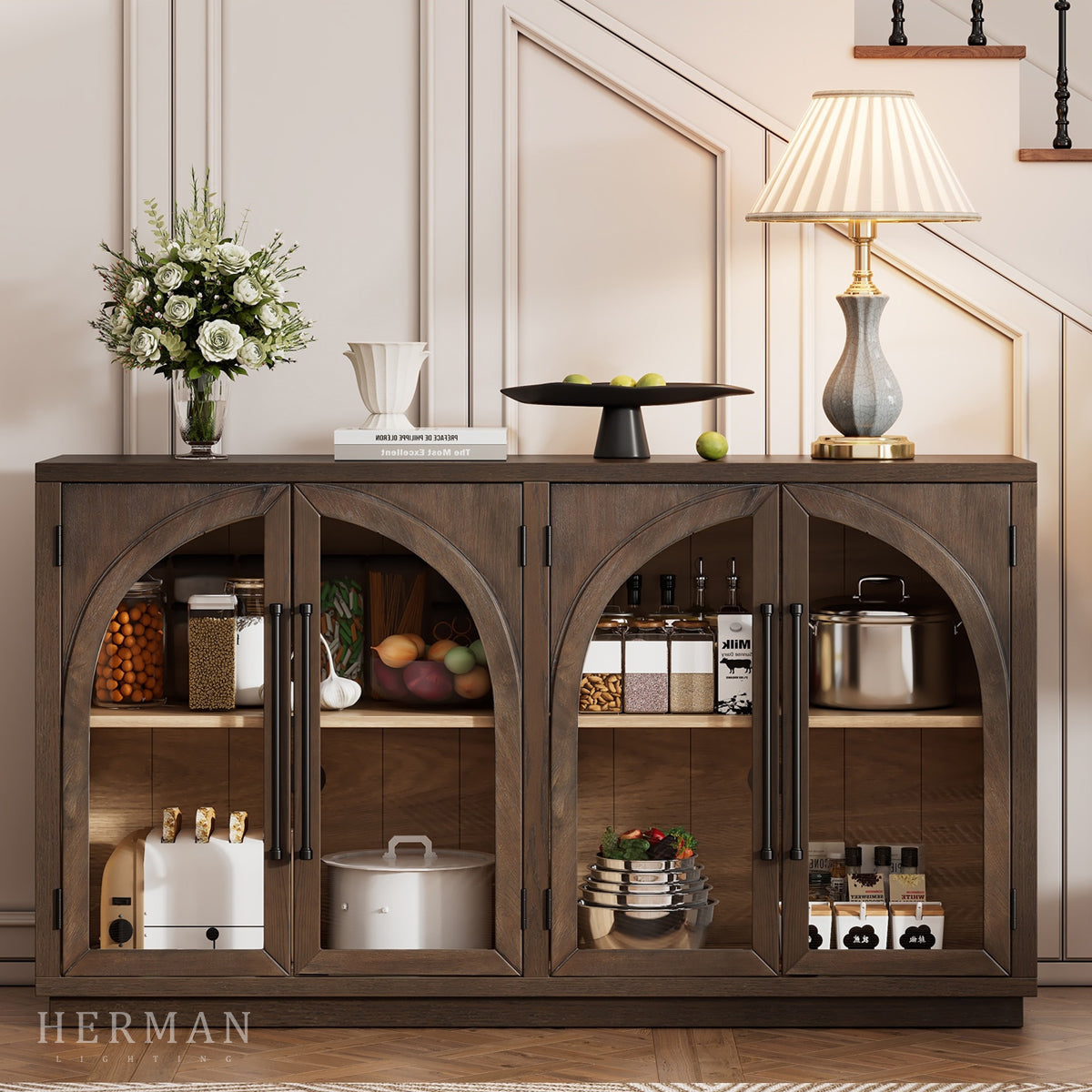Hattie Sideboard in Oak 70"W 90"W