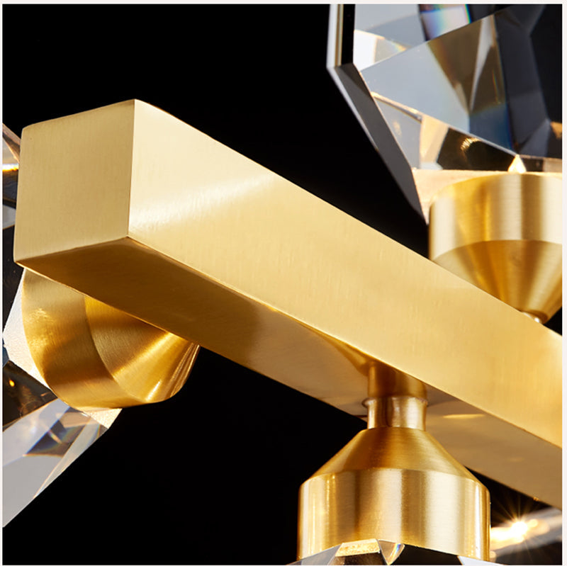 Eve Ice Water Chestnut Linear Chandelier