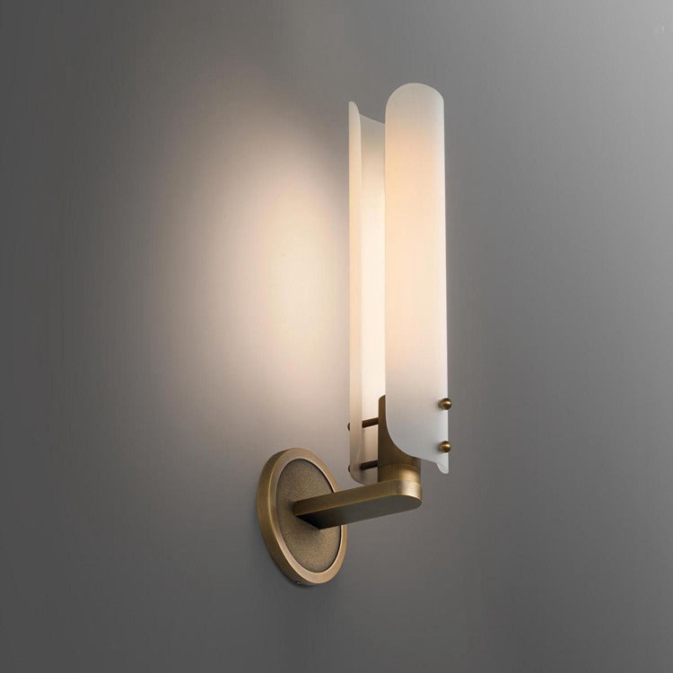 Ale White Shade Wall Sconce 16"H