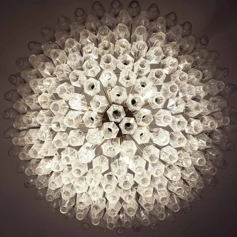 Murano Chandelier – Poliedri – 185 glass – Iridescent