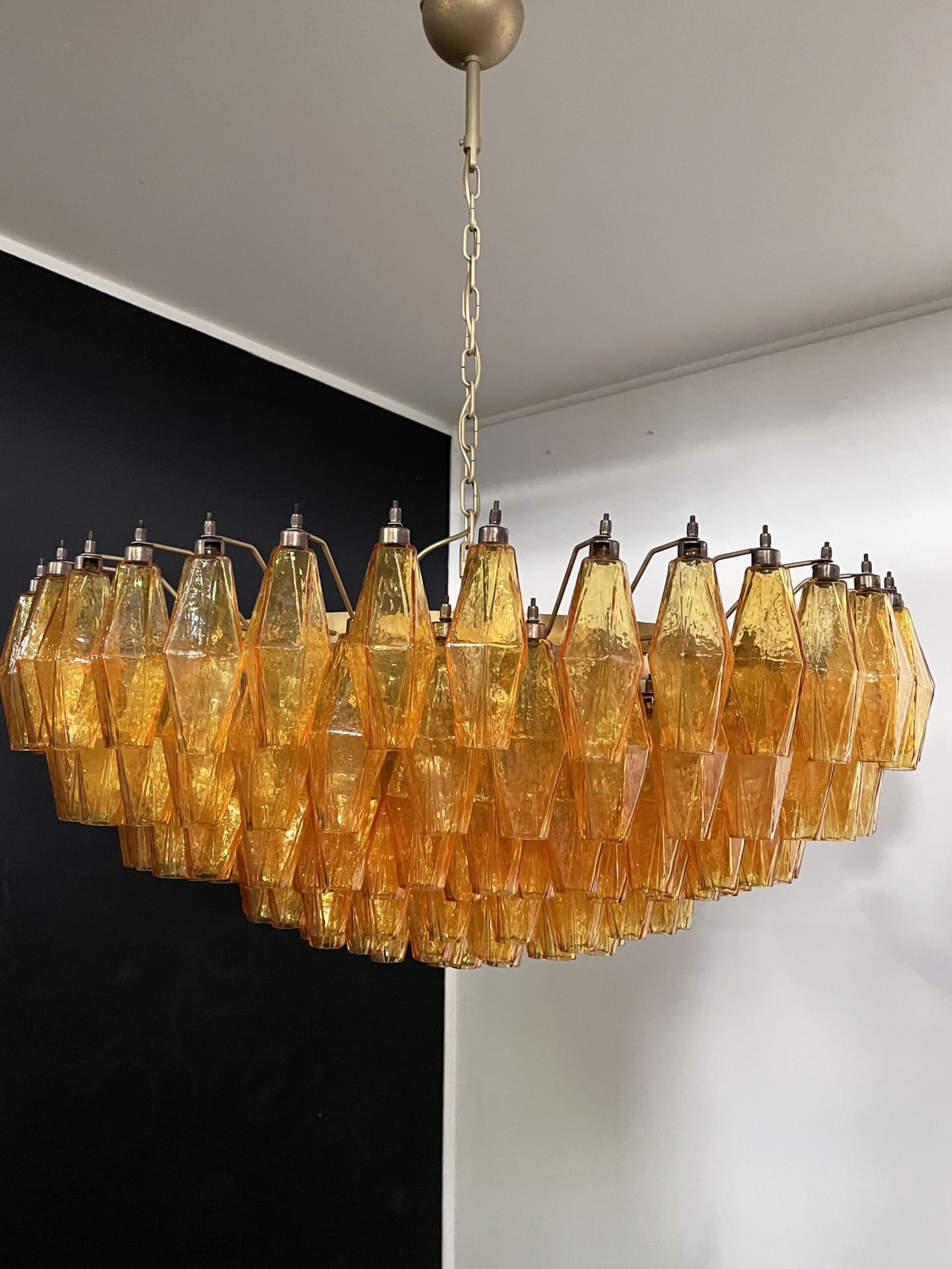 Murano Chandelier – Poliedri – 185 glass
